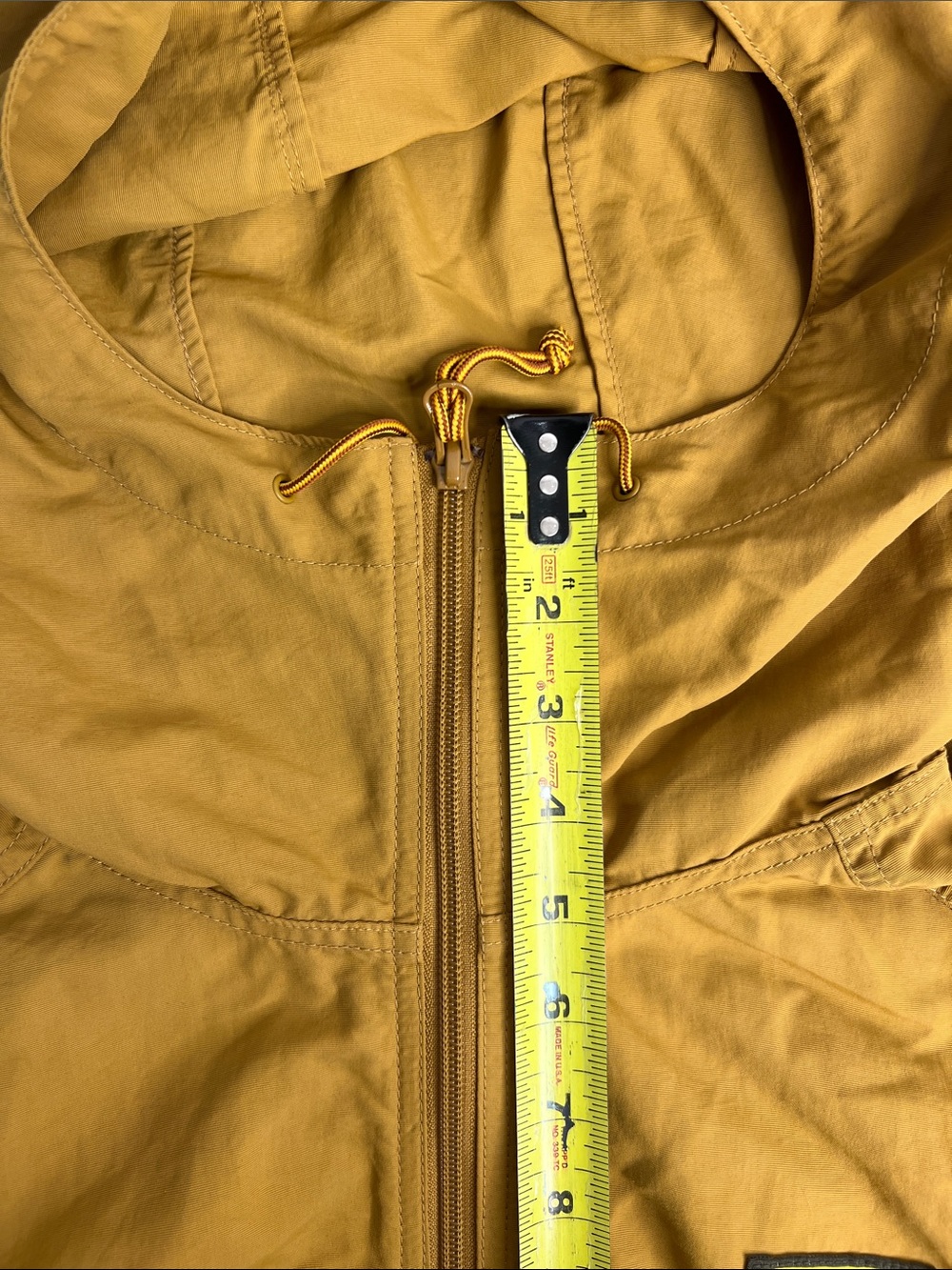 L.L.Bean Colorblock Hooded Windbreaker Jacket Tan Blue Lightweight Men’s M - Picture 11 of 11